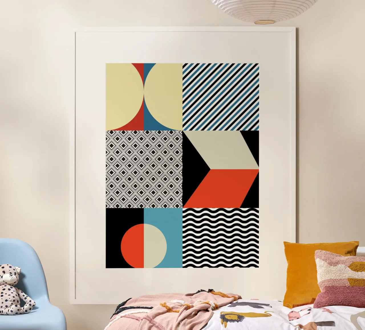 Retro Pattern Bizarre poster by Little Dean