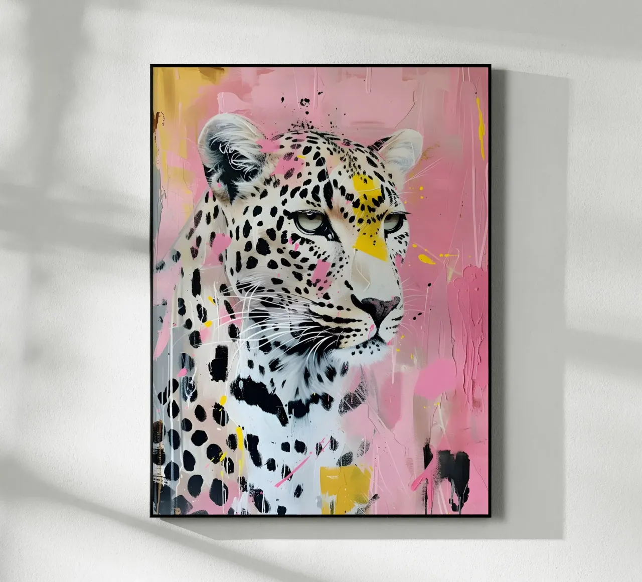Rosa e giallo leopardo plexiglass da Yaso Design & Art