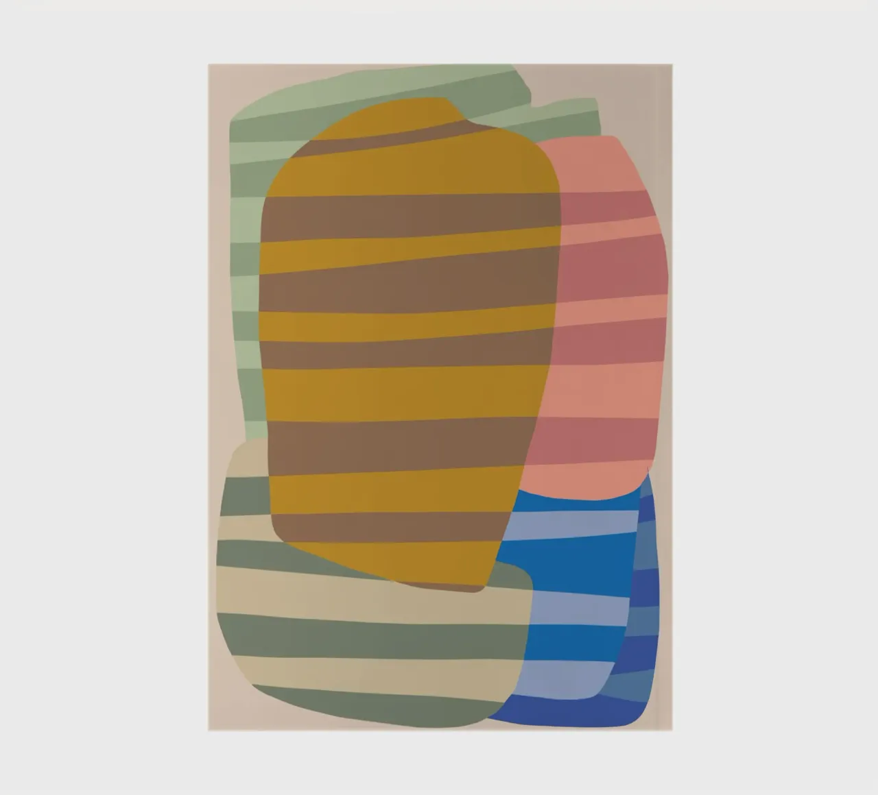 Stripe pattern layering notebook by Little Dean