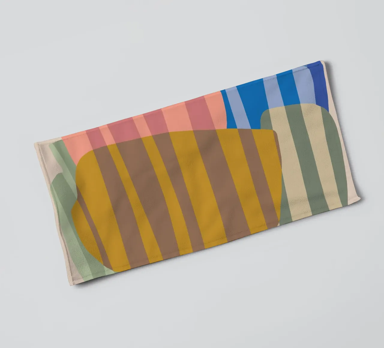 Stripe pattern layering towel by Little Dean