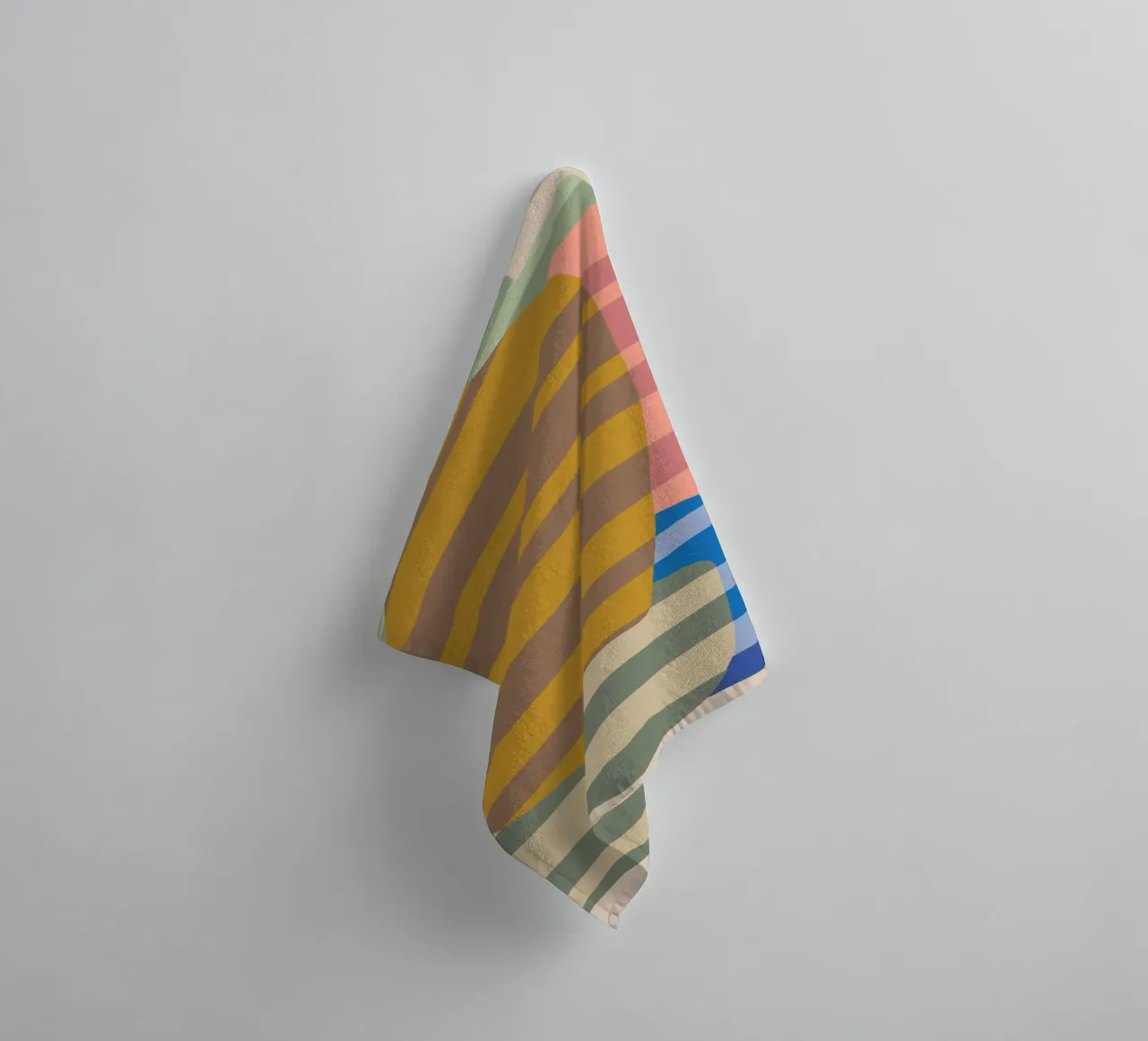 Stripe pattern layering towel by Little Dean