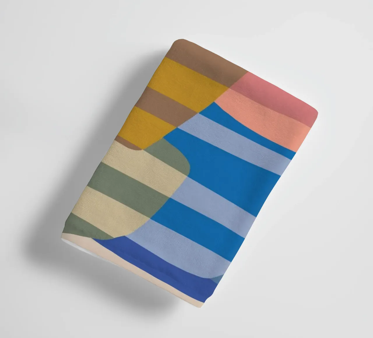 Stripe pattern layering towel by Little Dean