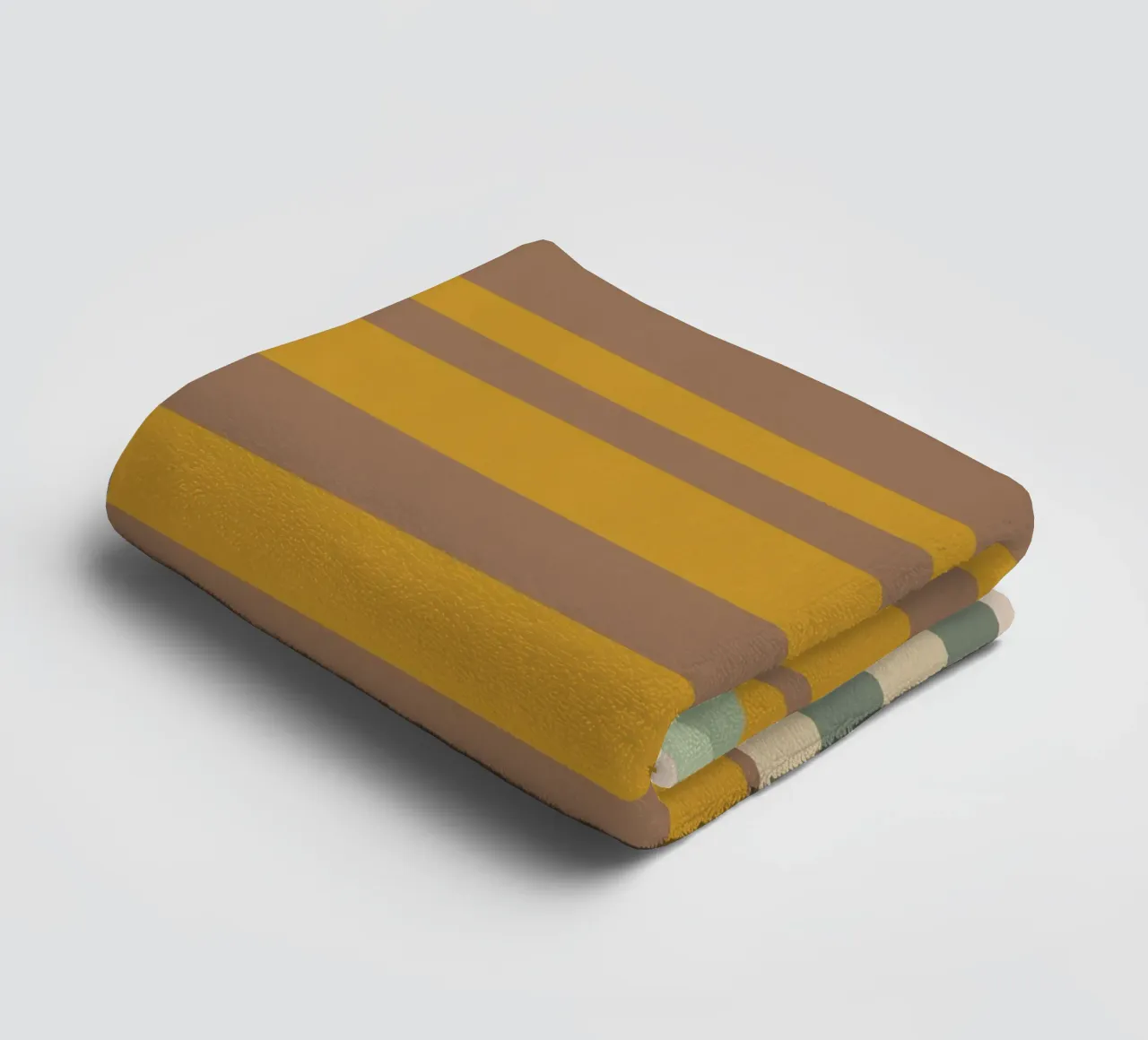 Stripe pattern layering towel by Little Dean