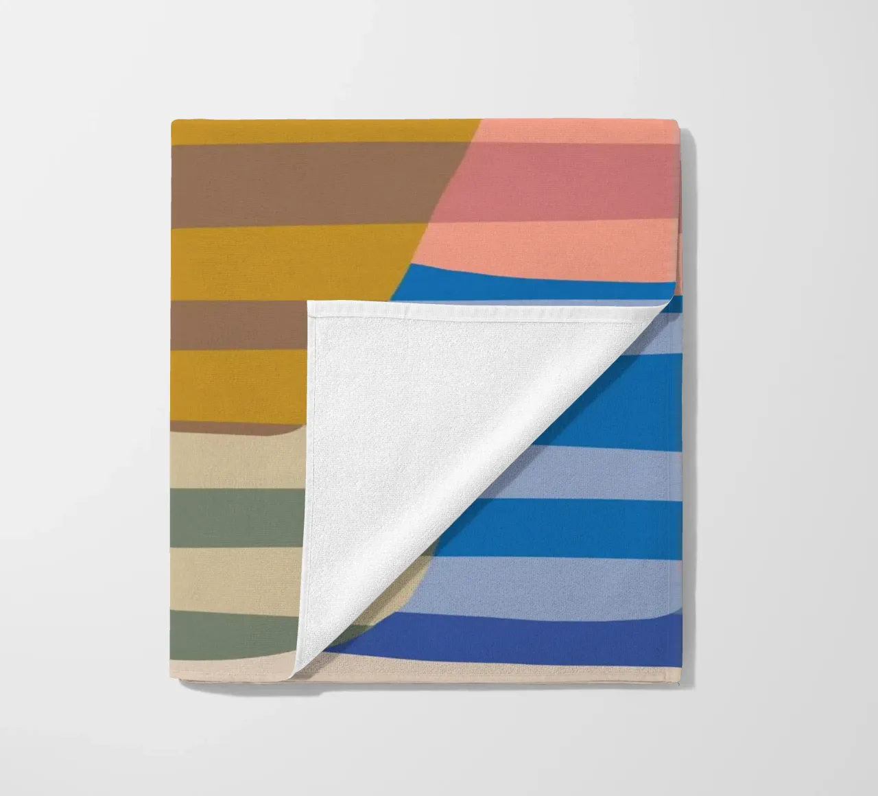 Stripe pattern layering beach towel by Little Dean