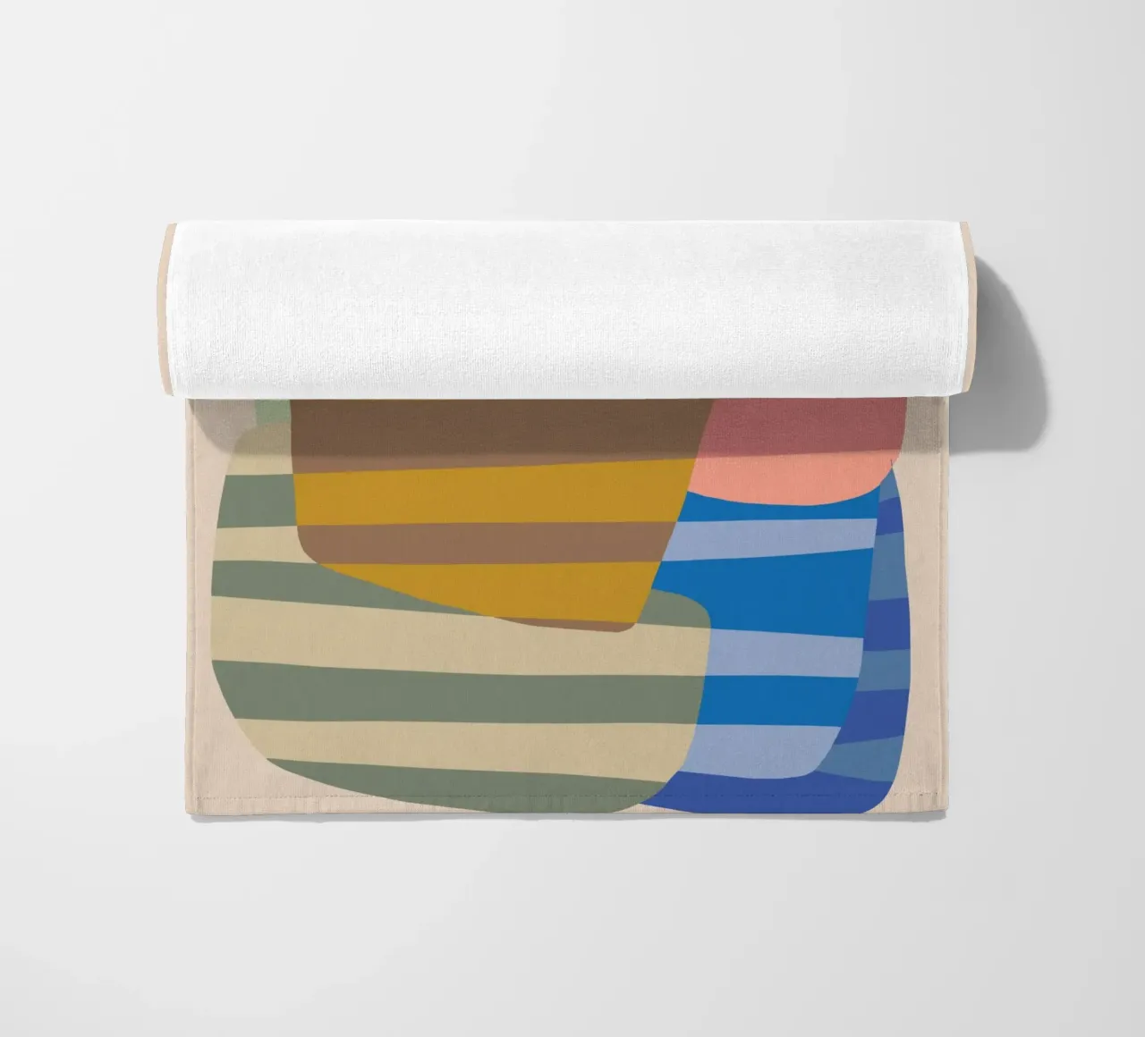Stripe pattern layering beach towel by Little Dean