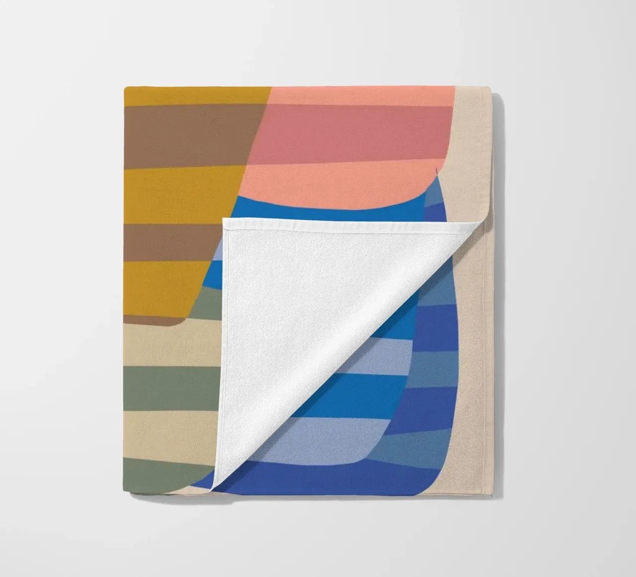 Stripe pattern layering beach towel by Little Dean