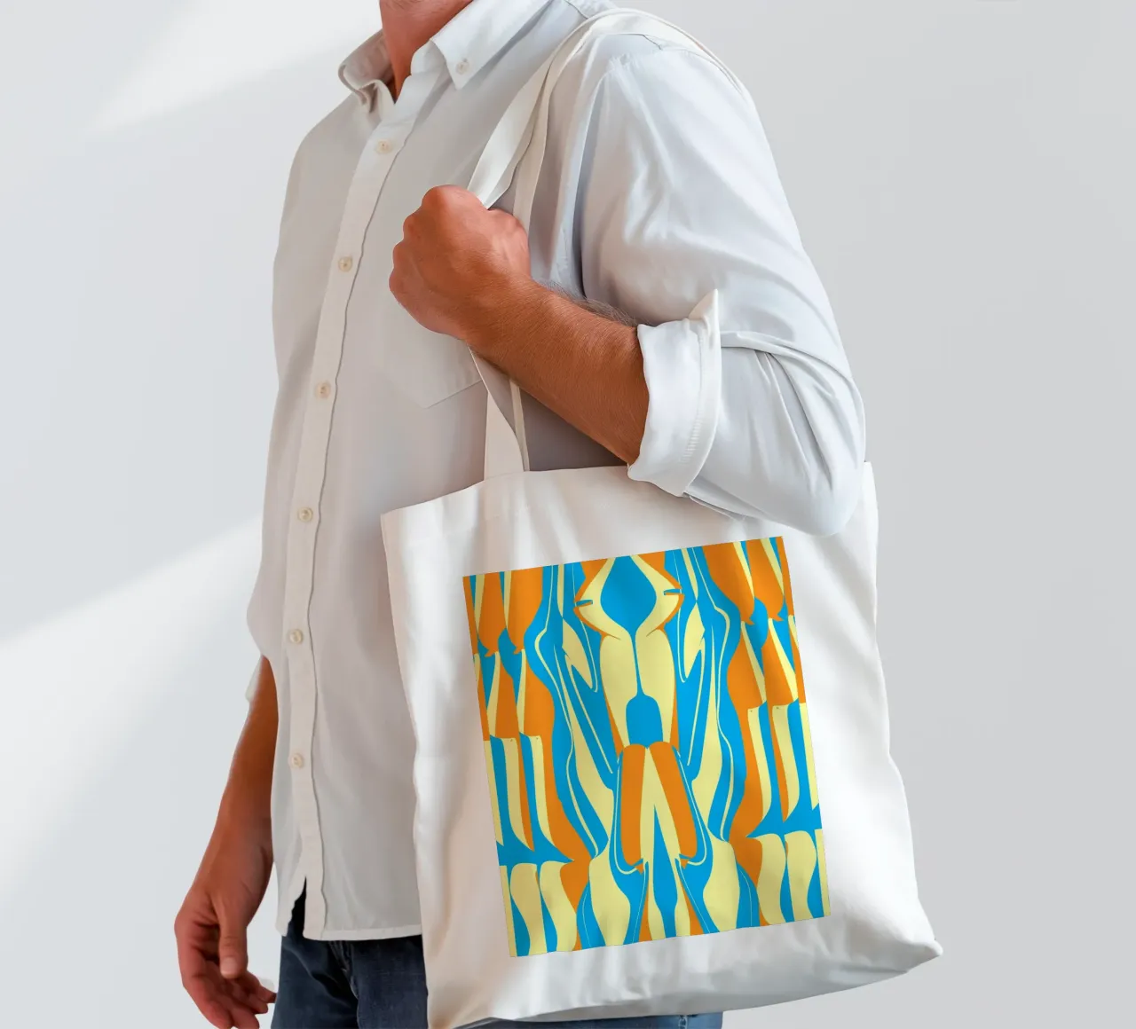 Pattern Bizarre 05 borsa in juta da Little Dean