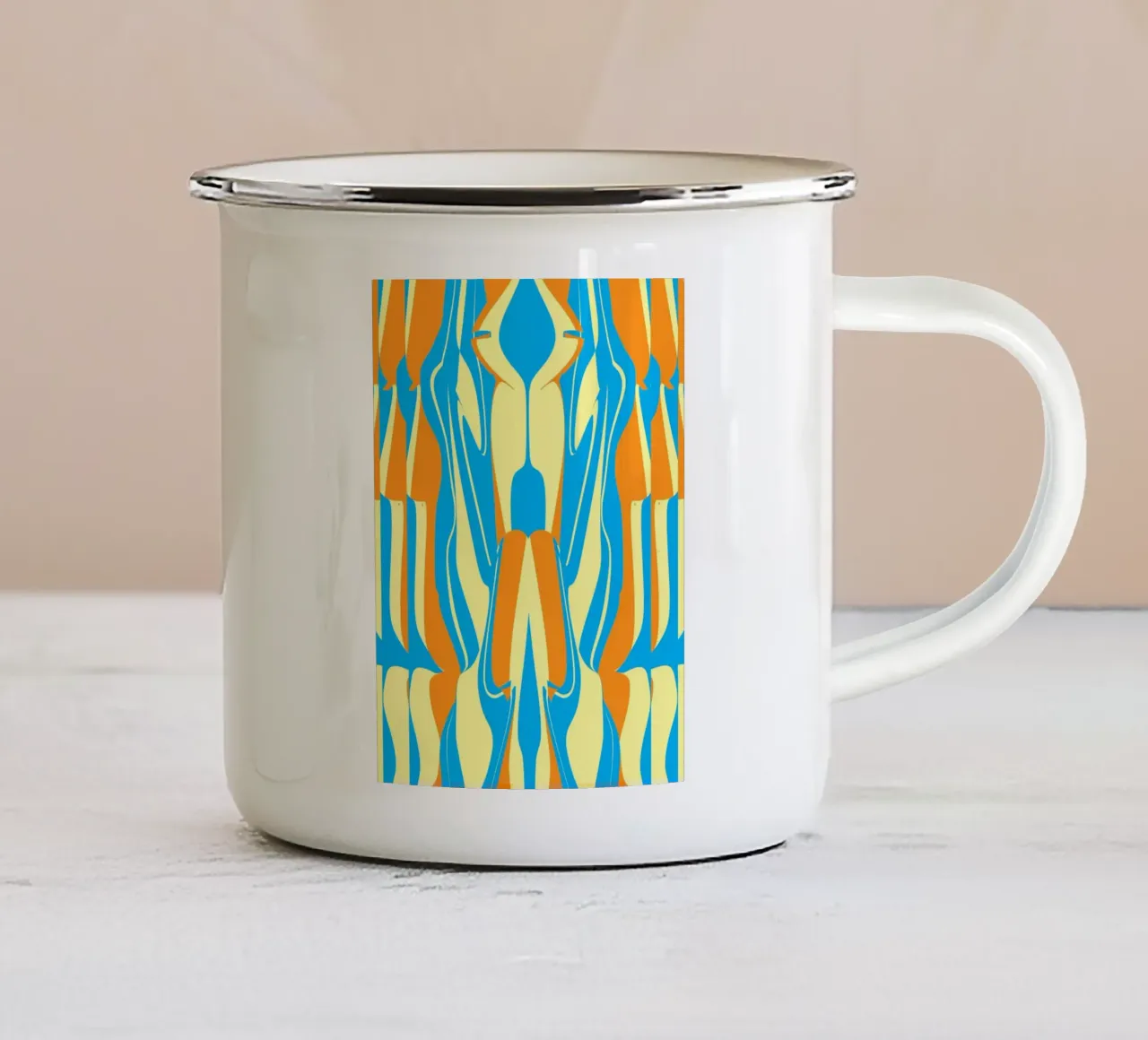 Pattern Bizarre 05 tazza in smalto da Little Dean