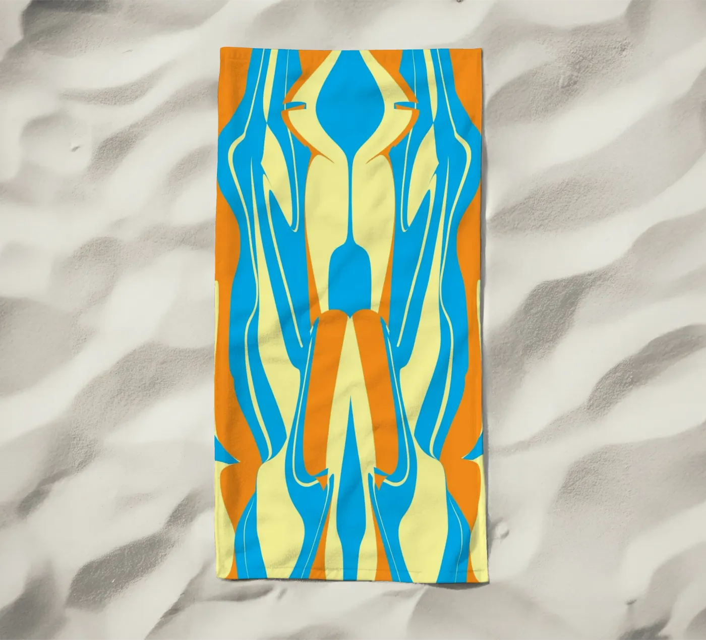 Bizarre Pattern 05 strandhanddoek van Little Dean