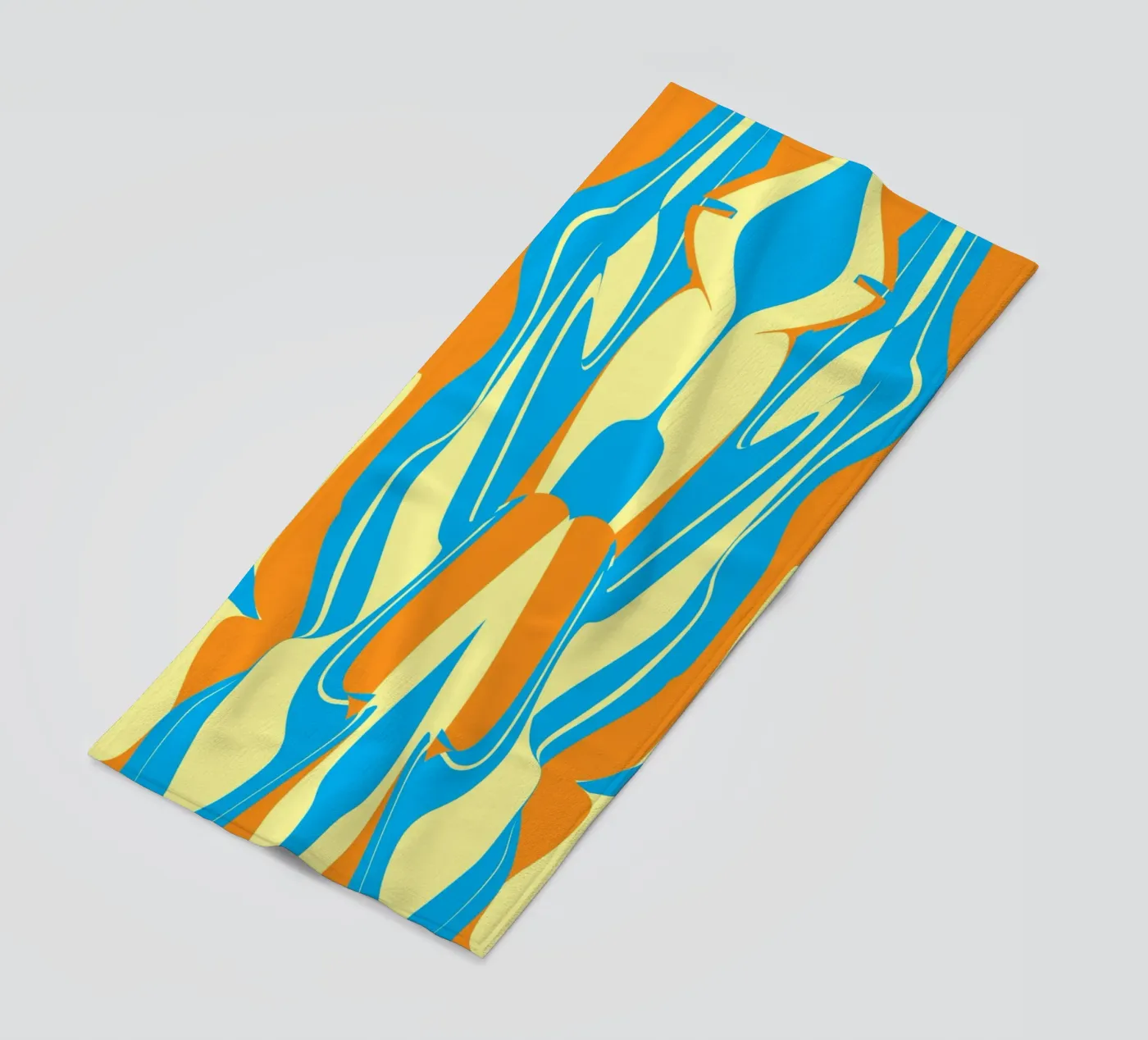 Bizar patroon 05 strandhanddoek van Little Dean