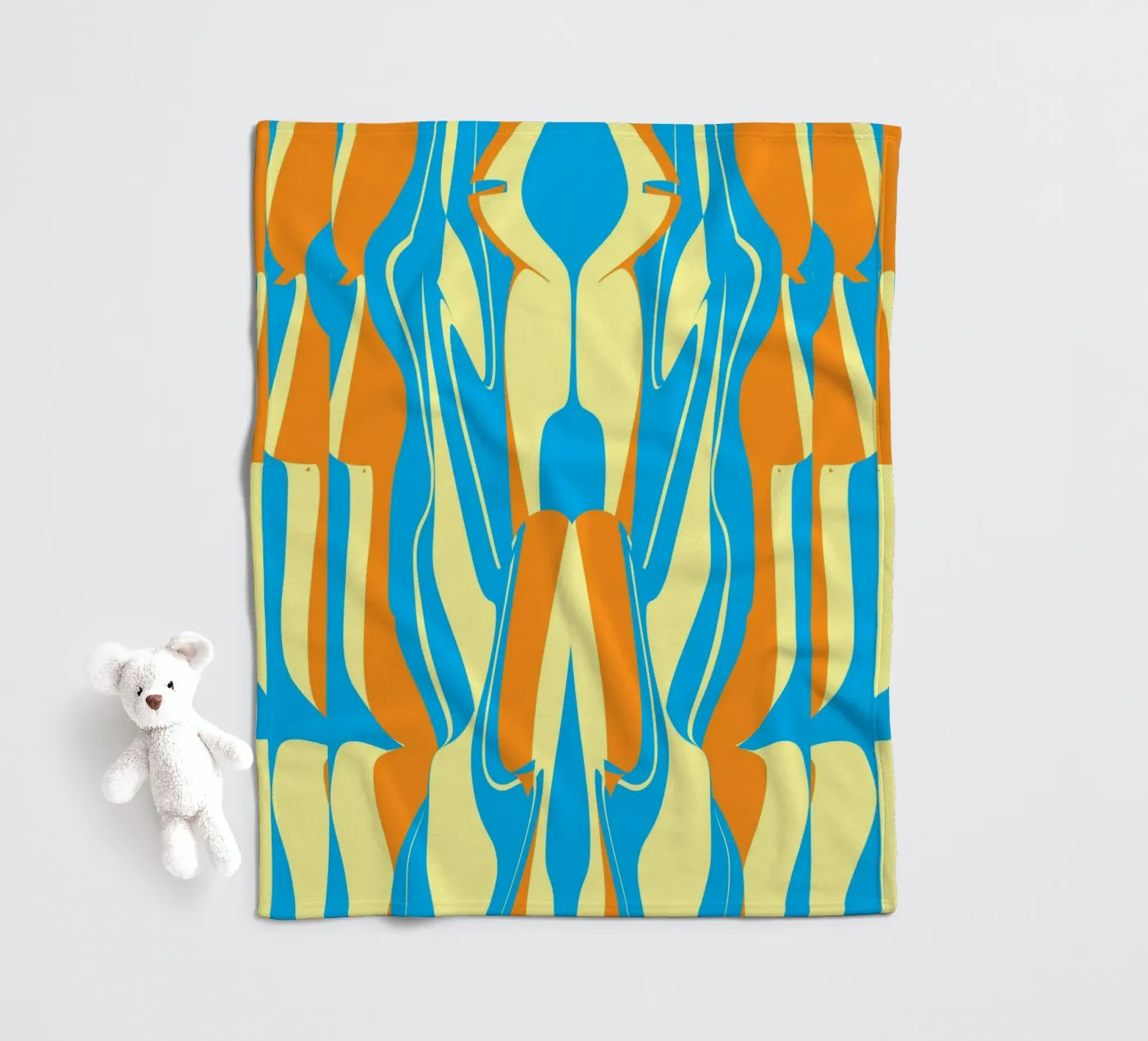 Bizarre Pattern 05 fleece blanket by Little Dean