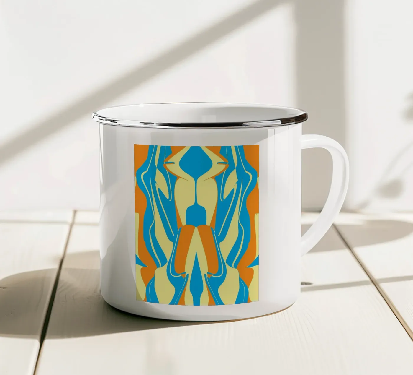 Bizarre Pattern 06 enamel mug by Little Dean