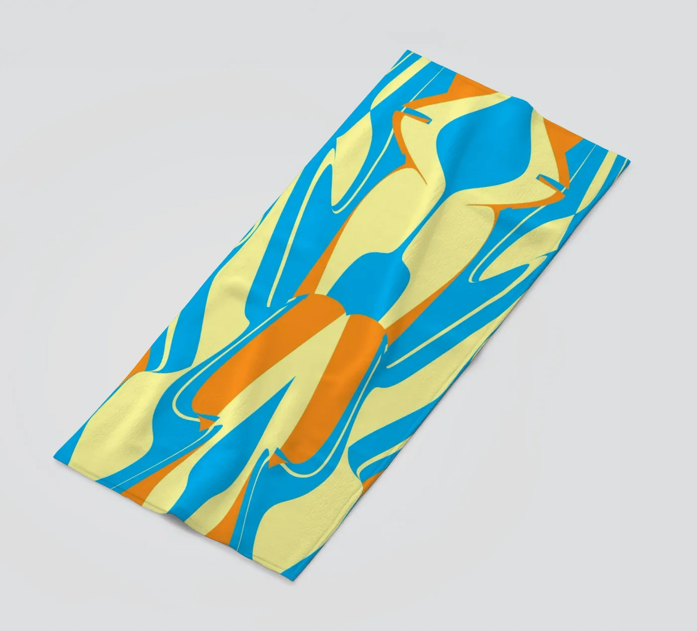 Bizar patroon 06 strandhanddoek van Little Dean