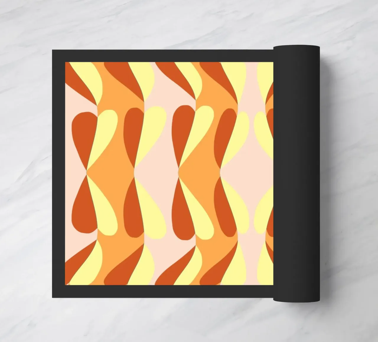 Heart Pattern Bizarre doormat by Little Dean