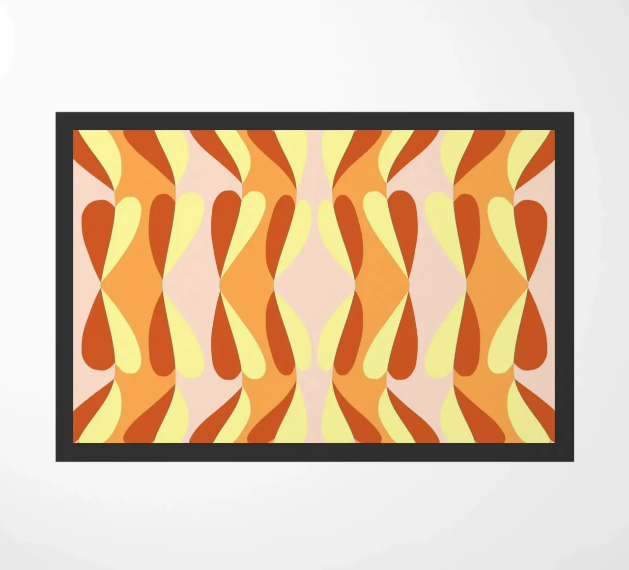 Heart Pattern Bizarre doormat by Little Dean