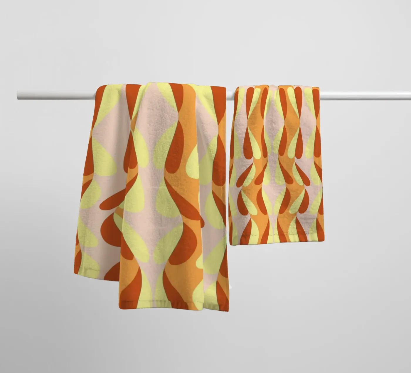 Heart Pattern Bizarre towel by Little Dean