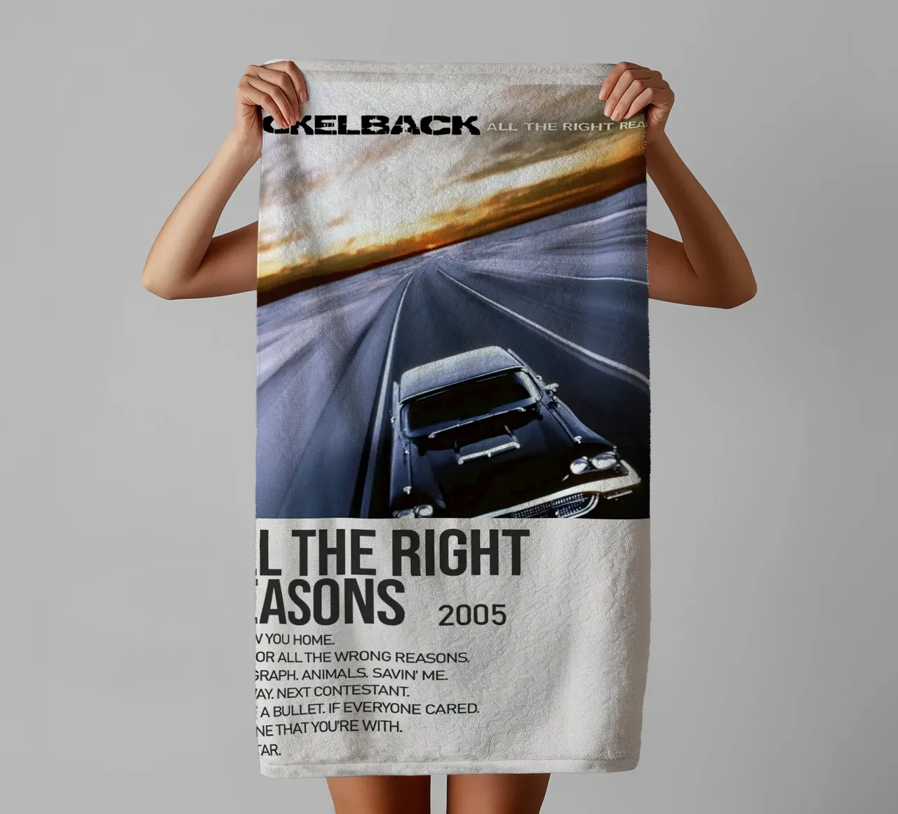 Nickelback All The Right Reasons asciugamano da bagno da Roronoa7