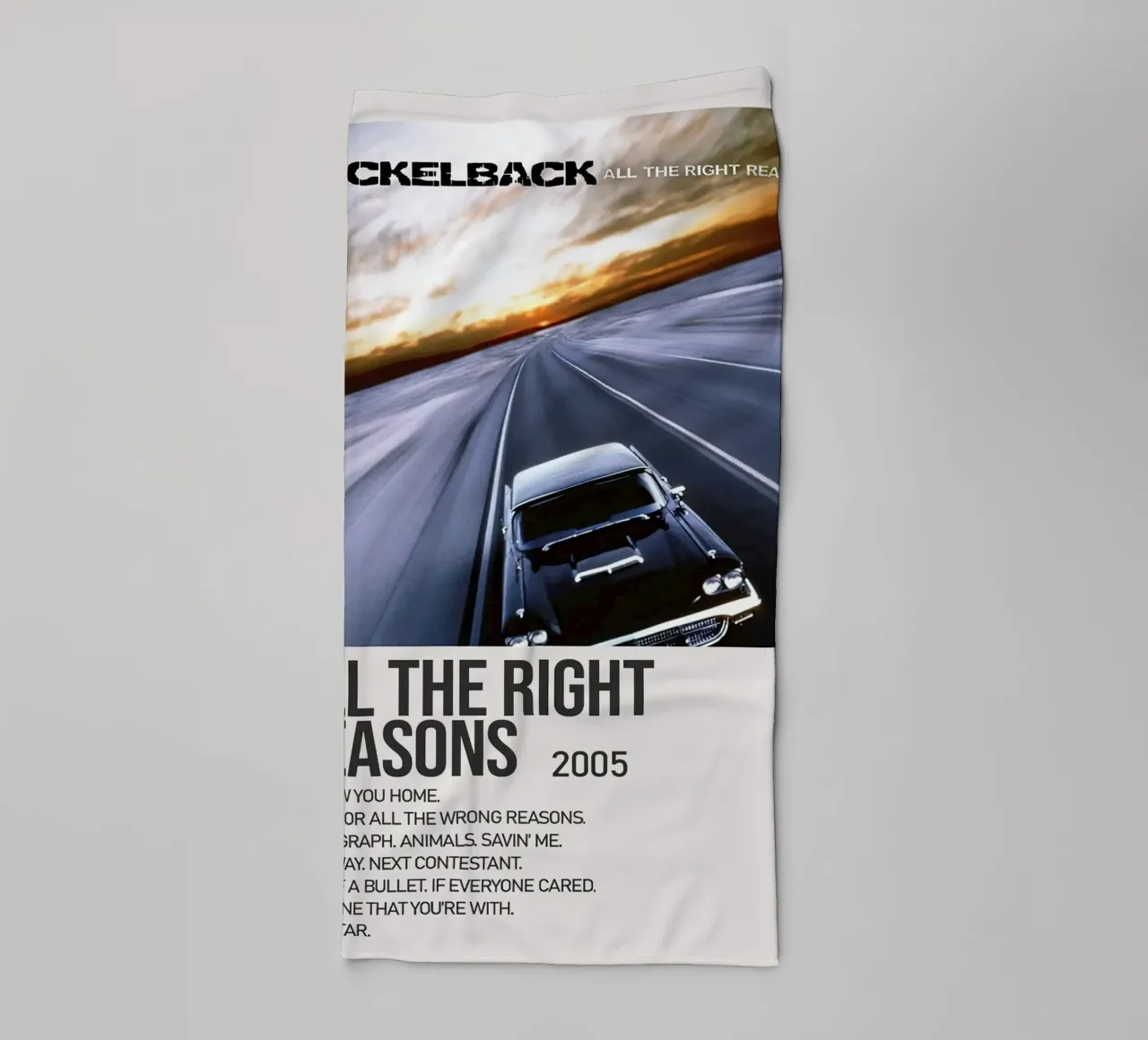 Nickelback All The Right Reasons asciugamano da bagno da Roronoa7
