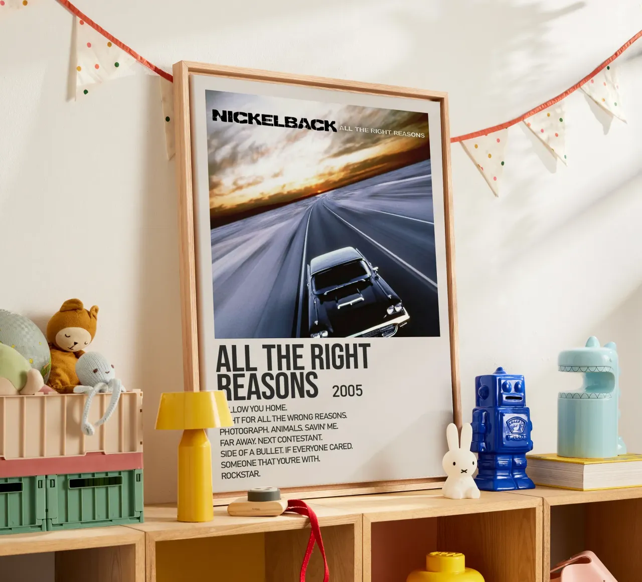 Nickelback All The Right Reasons tela con Cornice a cassetta da Roronoa7