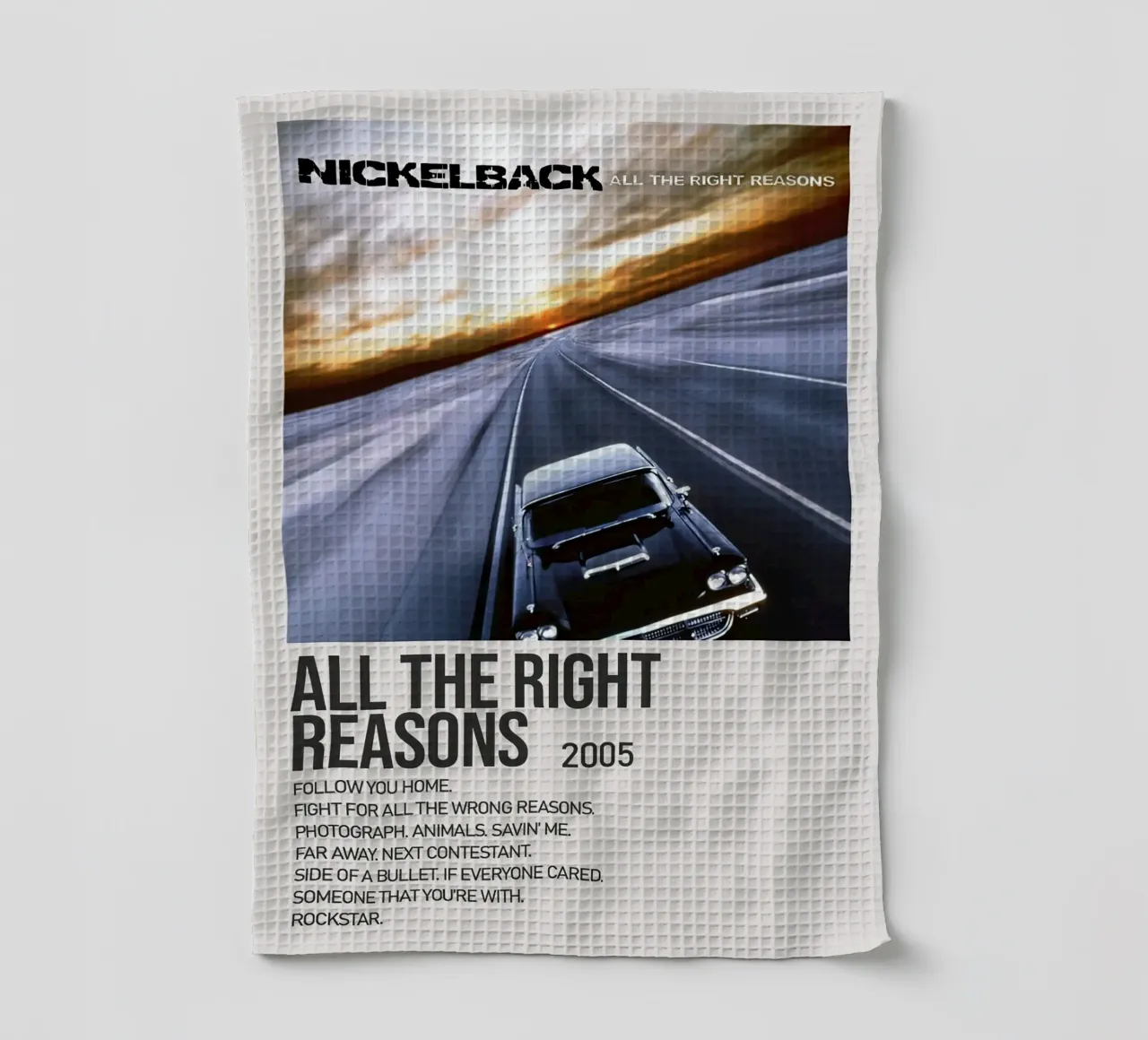 Nickelback All The Right Reasons canovaccio da cucina da Roronoa7