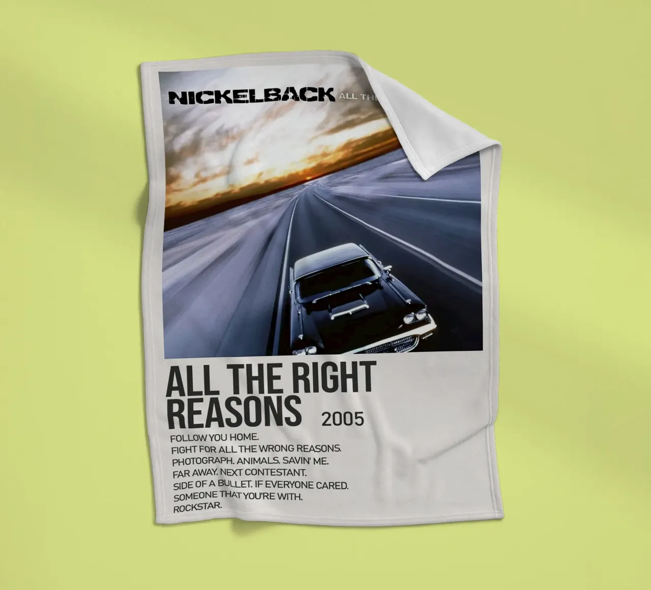 Nickelback All The Right Reasons coperta in pile da Roronoa7