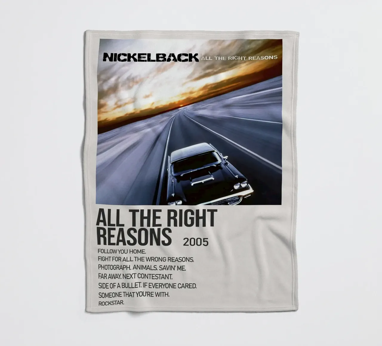 Nickelback All The Right Reasons coperta in pile da Roronoa7