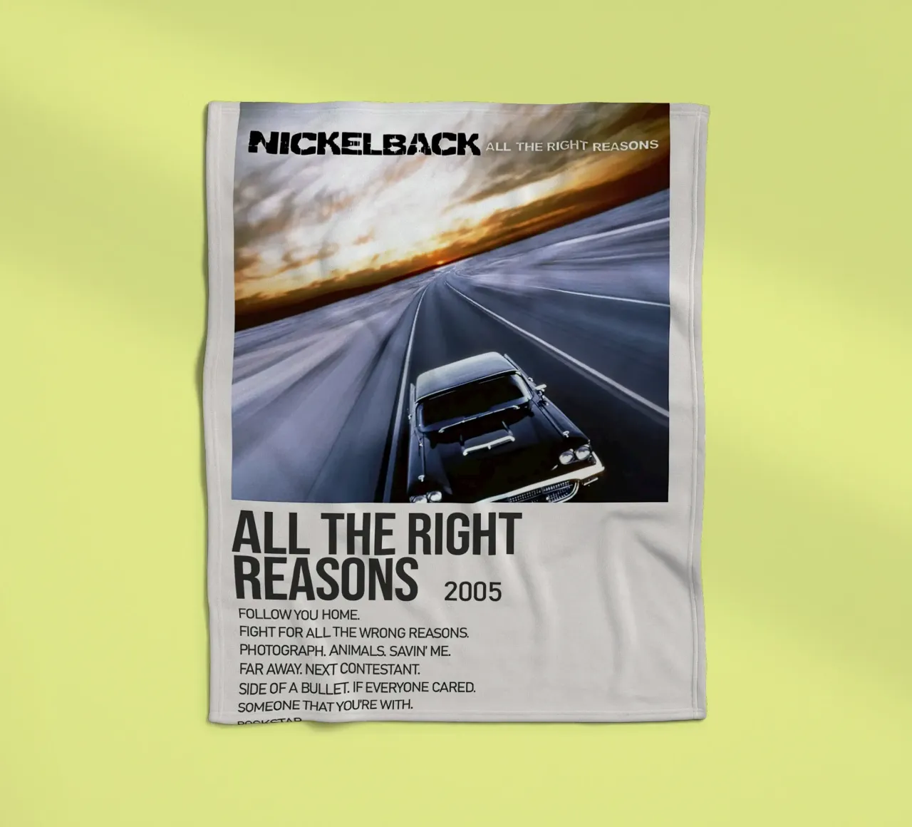 Nickelback All The Right Reasons coperta in pile da Roronoa7