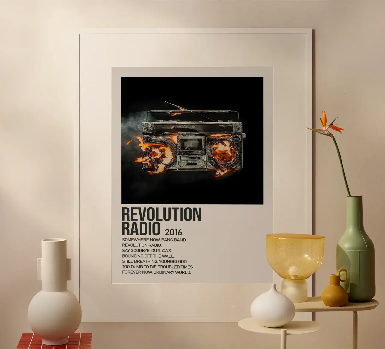 Greenday Revolution Radio poster con telaio in plastica da Roronoa7