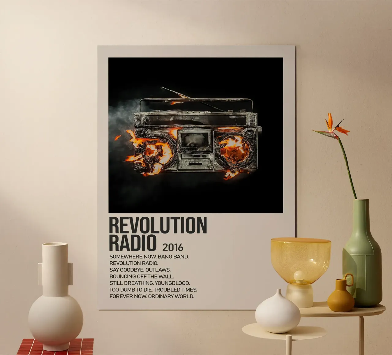 Greenday Revolution Radio poster con telaio in plastica da Roronoa7