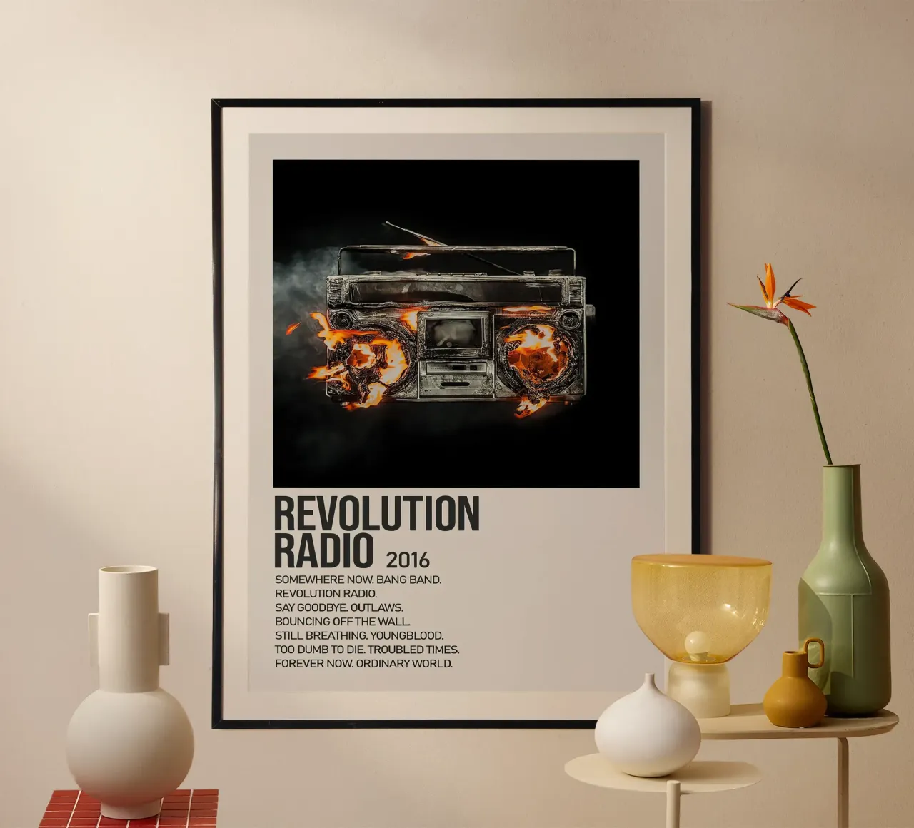 Greenday Revolution Radio poster con telaio in plastica da Roronoa7