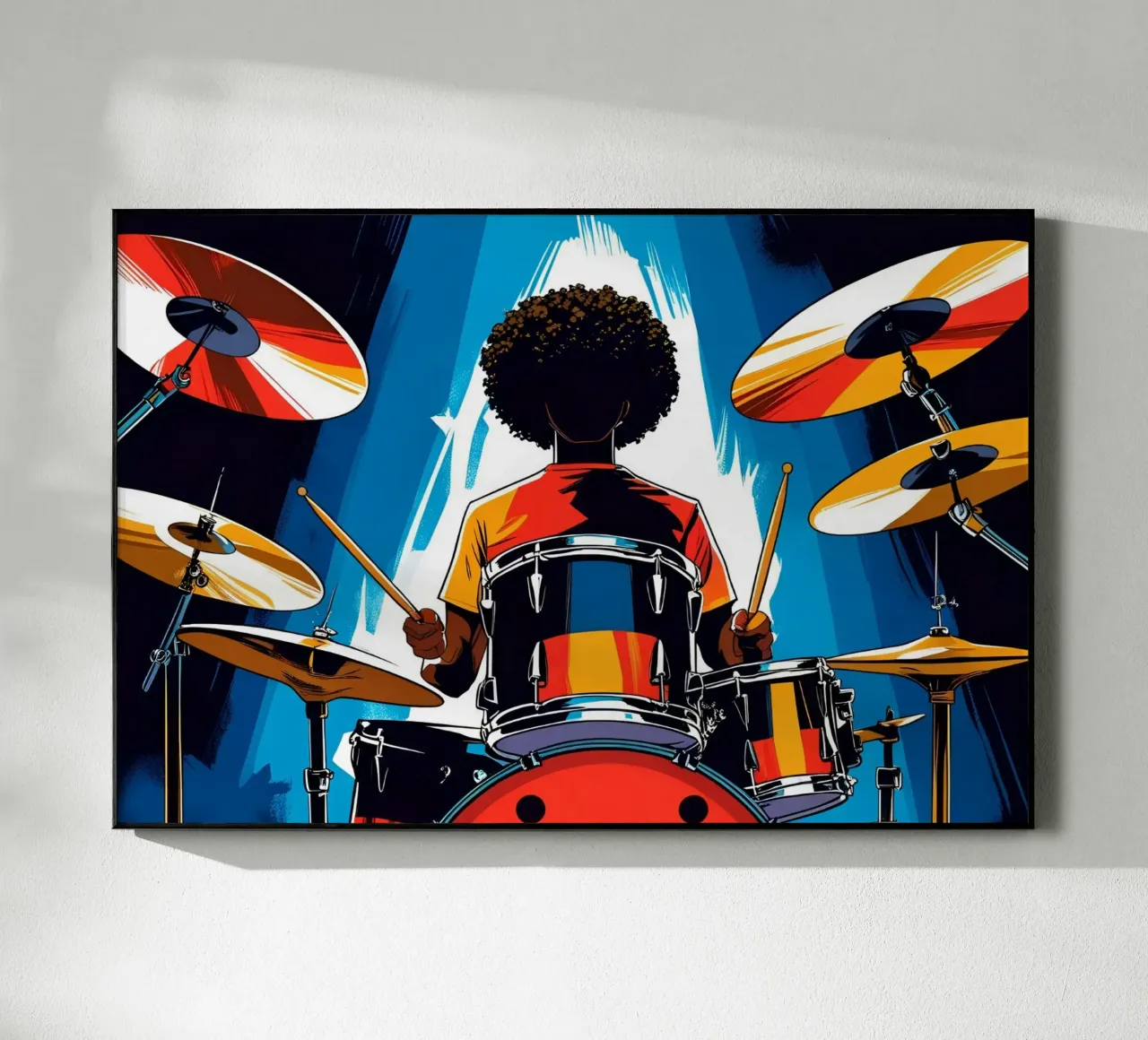 Batterista plexiglass da Massimo Frascogna