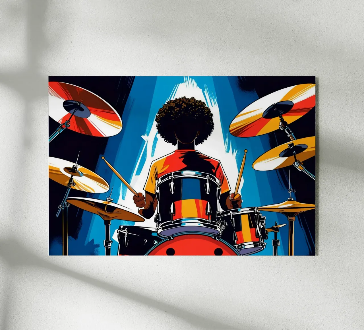 Batterista plexiglass da Massimo Frascogna