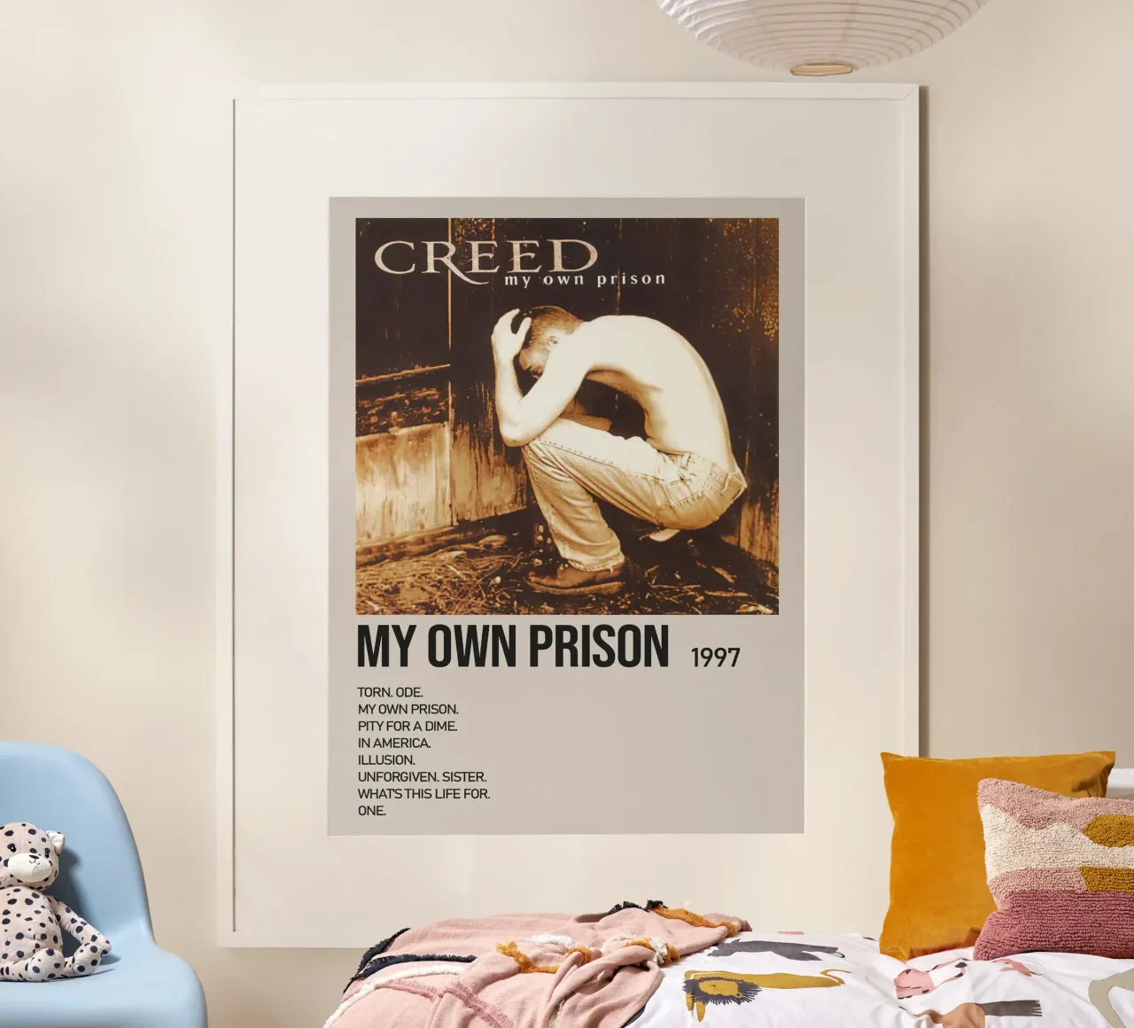 Creed My Own Prison poster con telaio in legno da Roronoa7