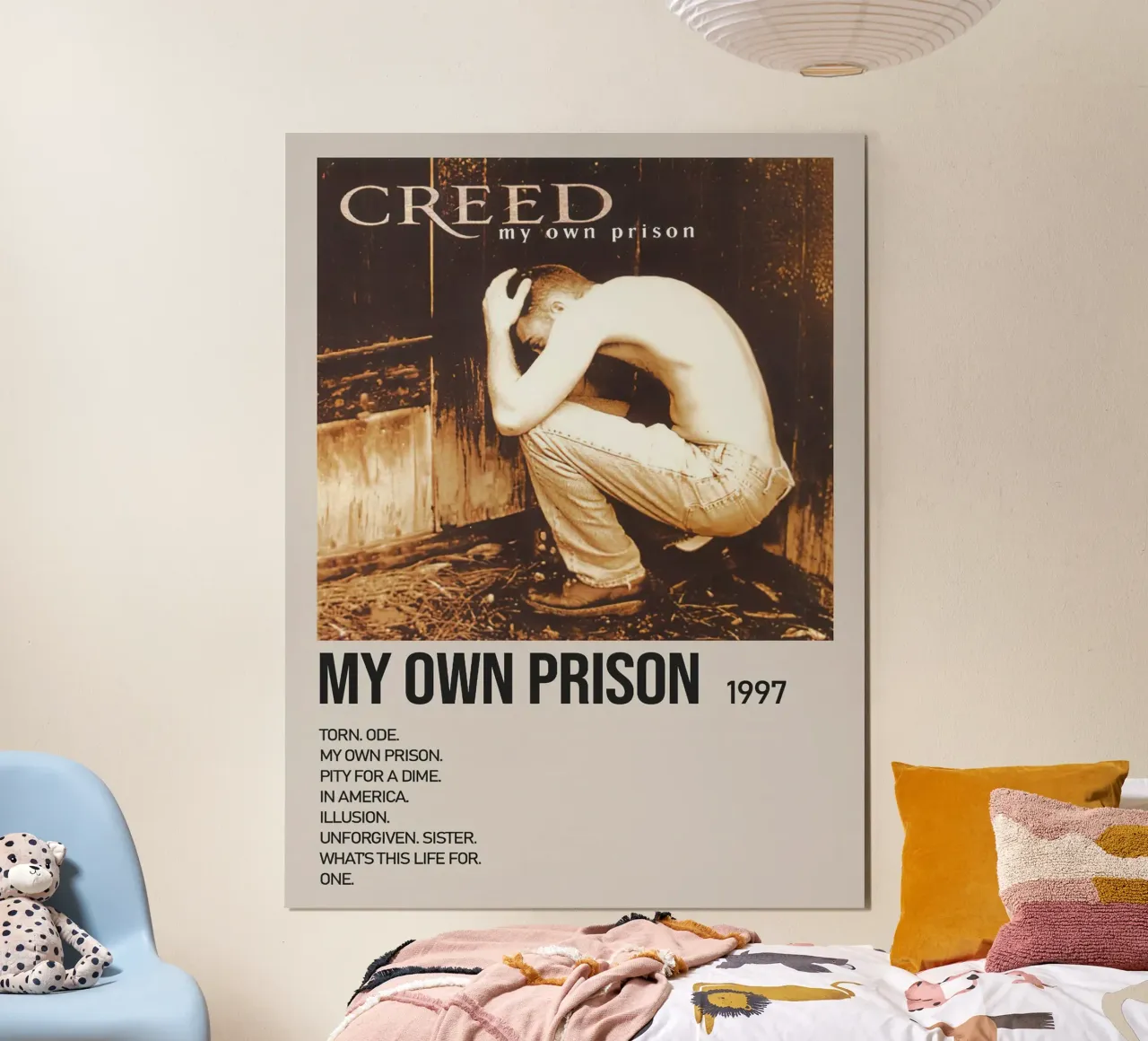 Creed My Own Prison poster con telaio in legno da Roronoa7
