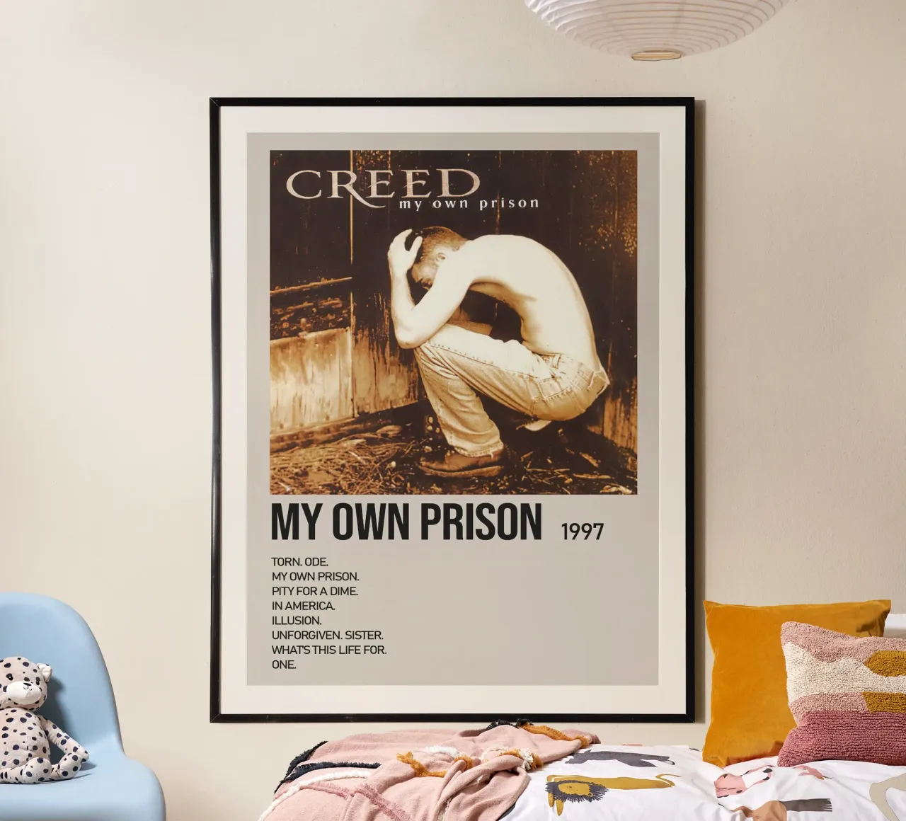 Creed My Own Prison poster con telaio in legno da Roronoa7