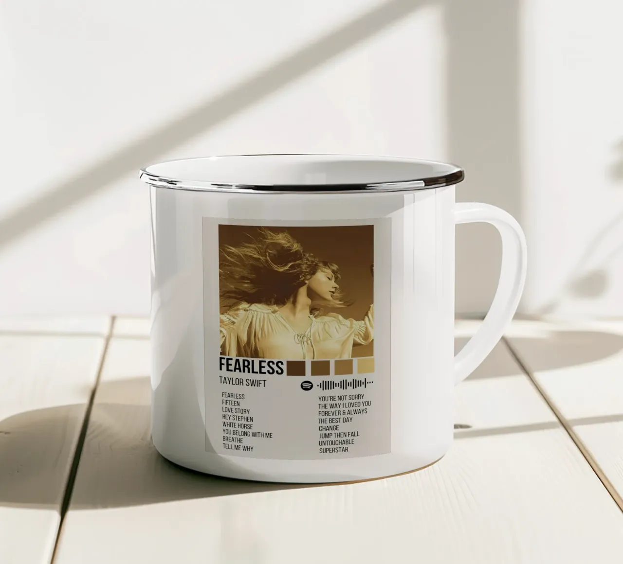 Taylor Swift Fearless tazza in smalto da Roronoa7