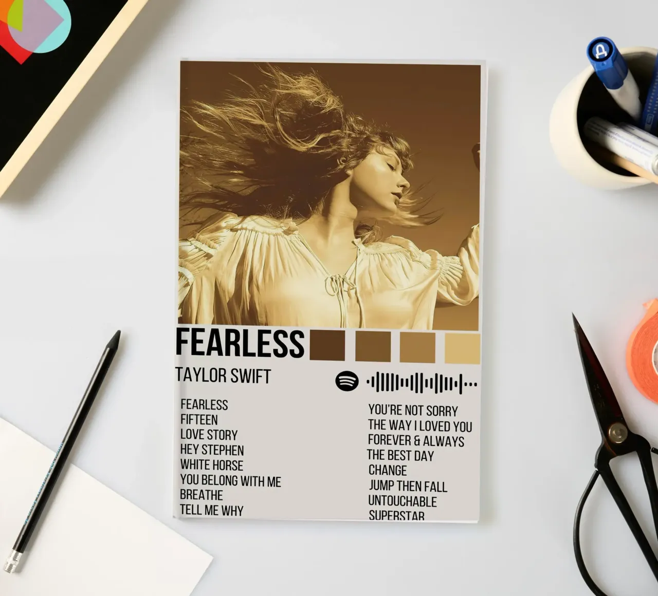 Taylor Swift Fearless notebook by Roronoa7