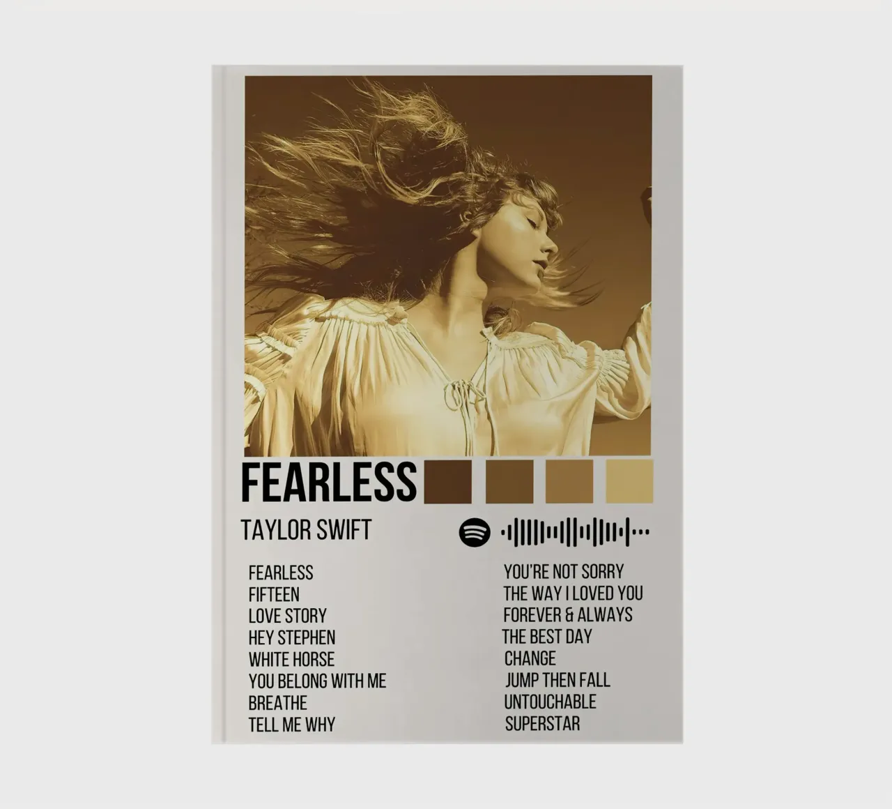 Taylor Swift Fearless notebook by Roronoa7