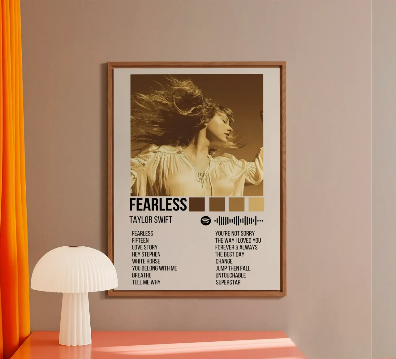 Taylor Swift Fearless alluminio dibond da Roronoa7
