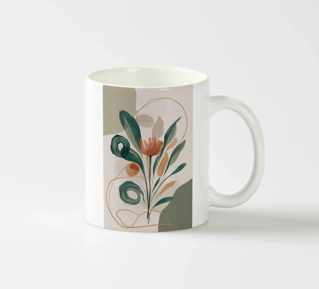 art line branch flower tazza in ceramica da miracle