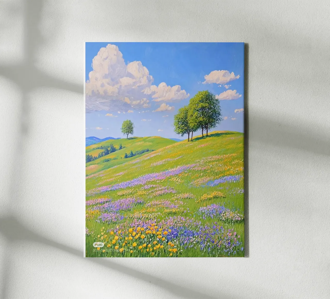 huge hill color grass tela con Cornice a cassetta da lifeline