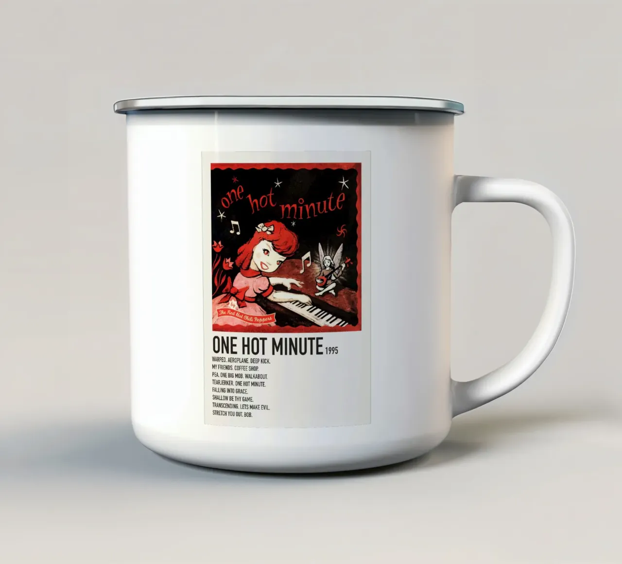 Rhcp One Hot Minute tazza in smalto da Roronoa7