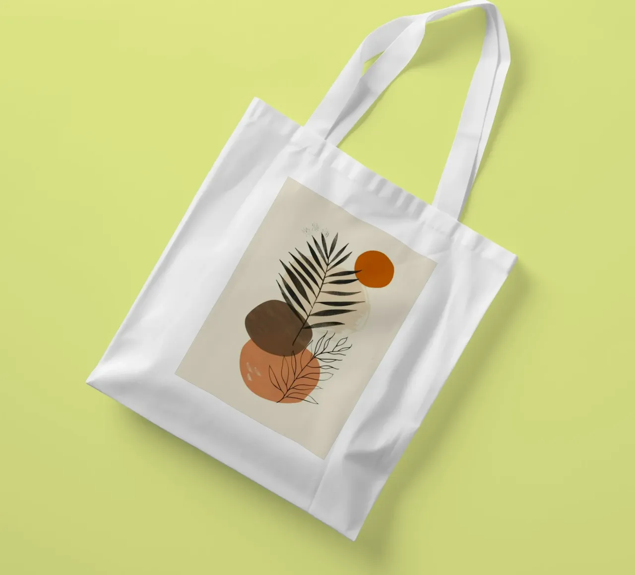 shape minimal branch leaf borsa in juta da miracle