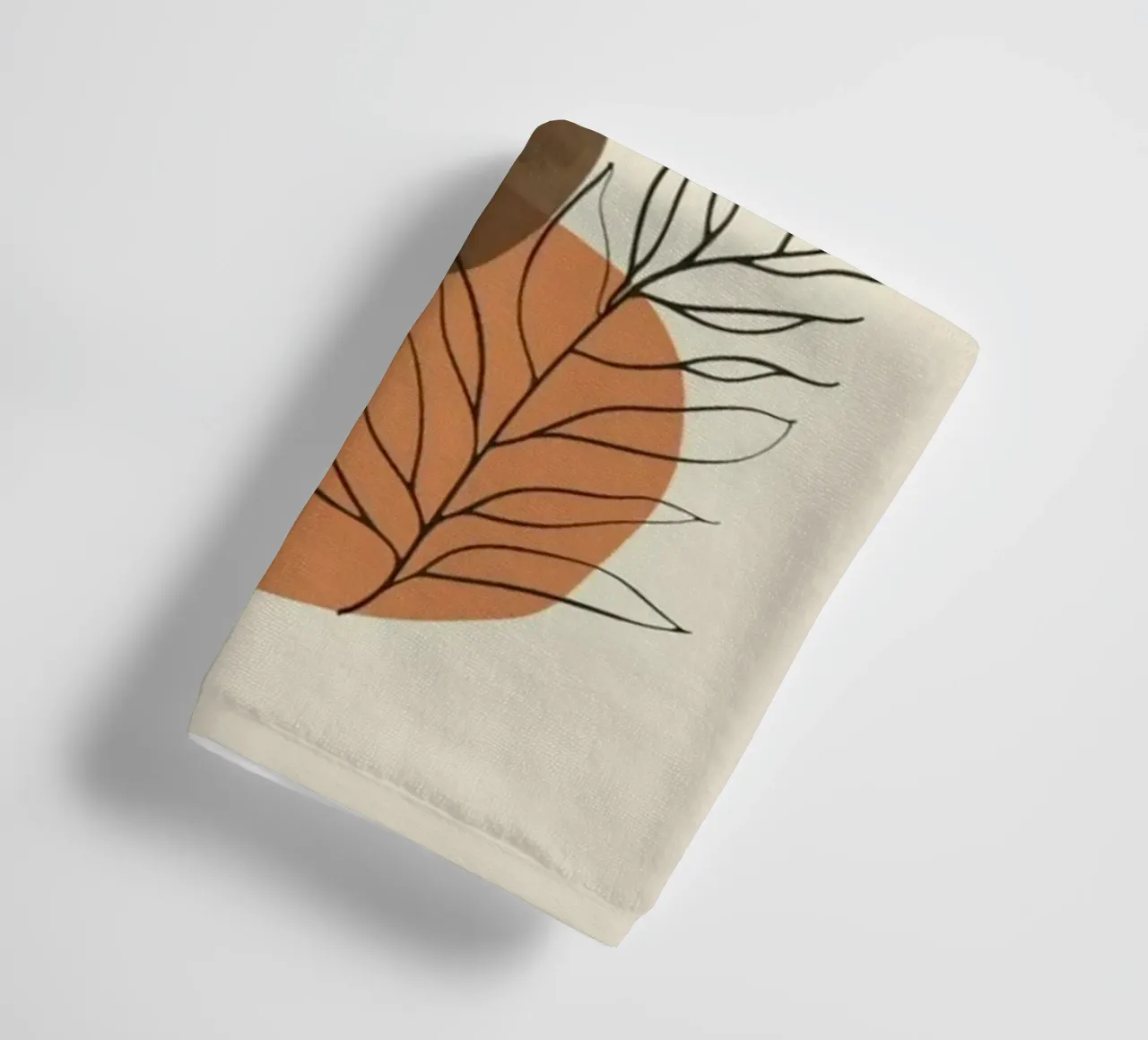 shape minimal branch leaf asciugamano da bagno da miracle