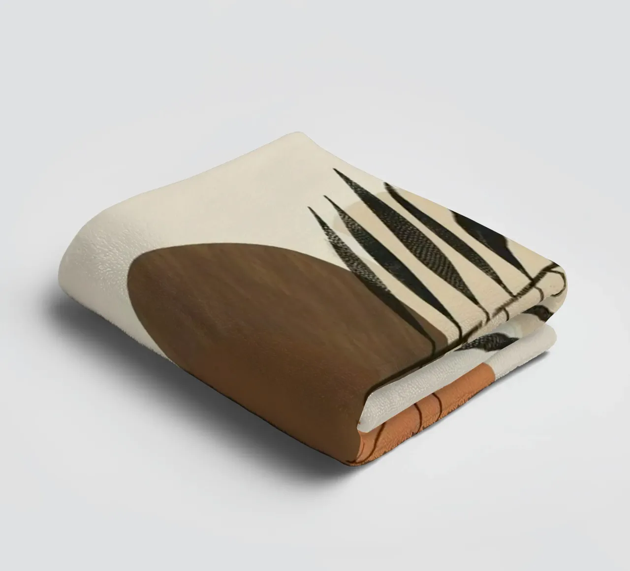 shape minimal branch leaf asciugamano da bagno da miracle
