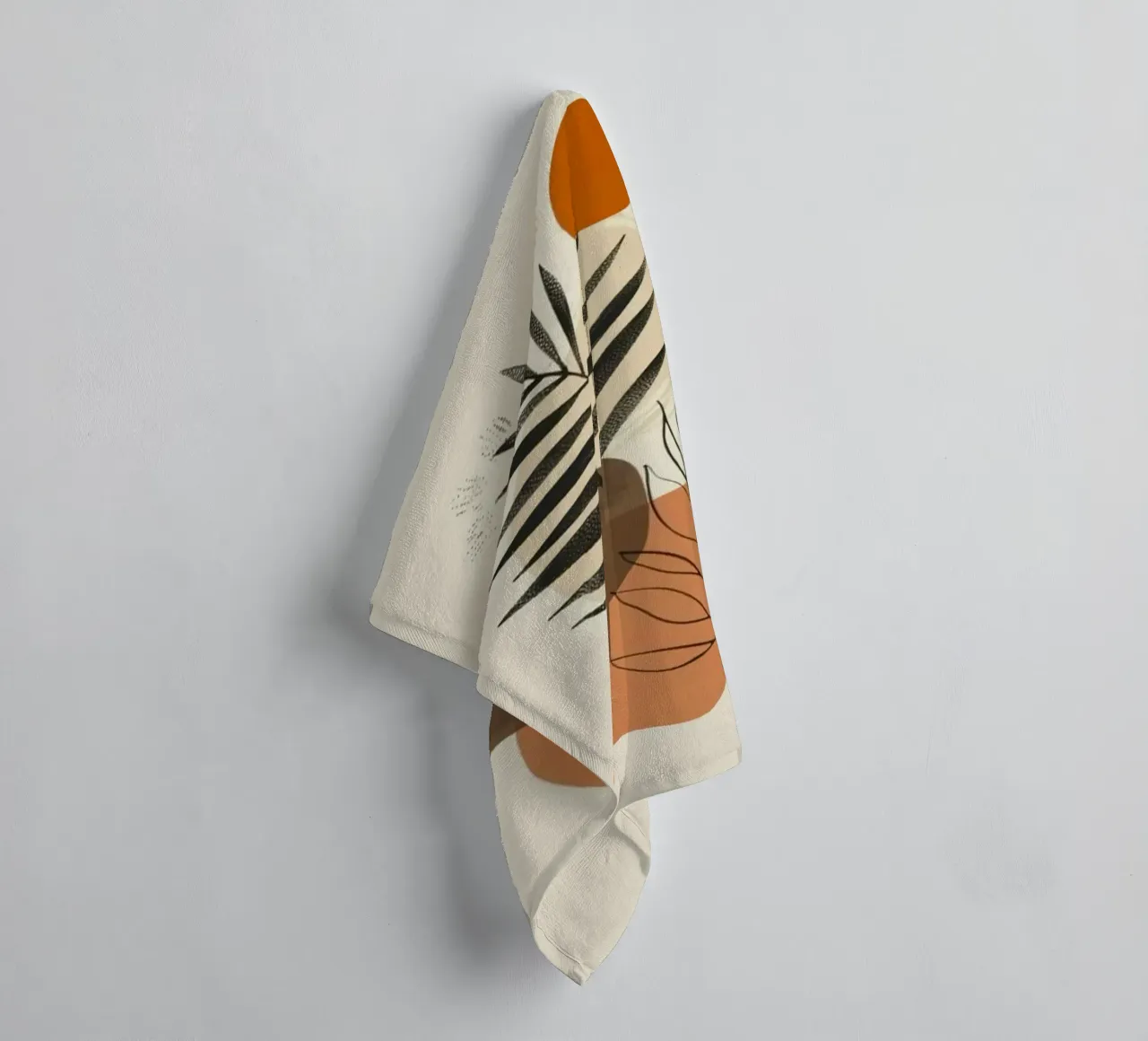 shape minimal branch leaf asciugamano da bagno da miracle