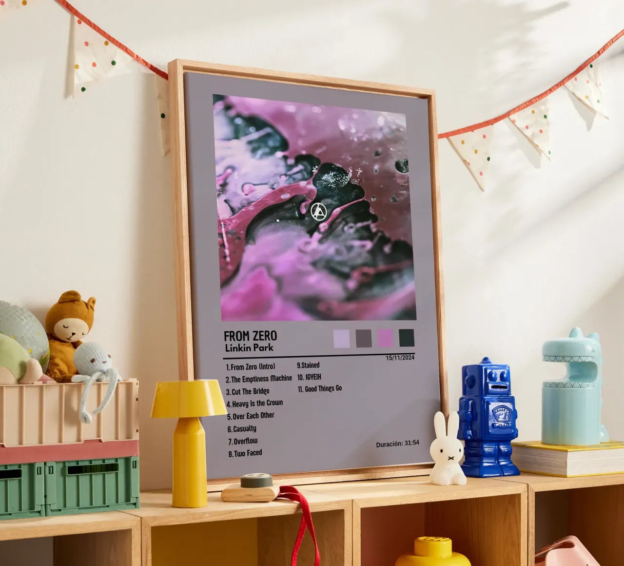 Linkin Park From Zero canvas with Floater frame by Roronoa7