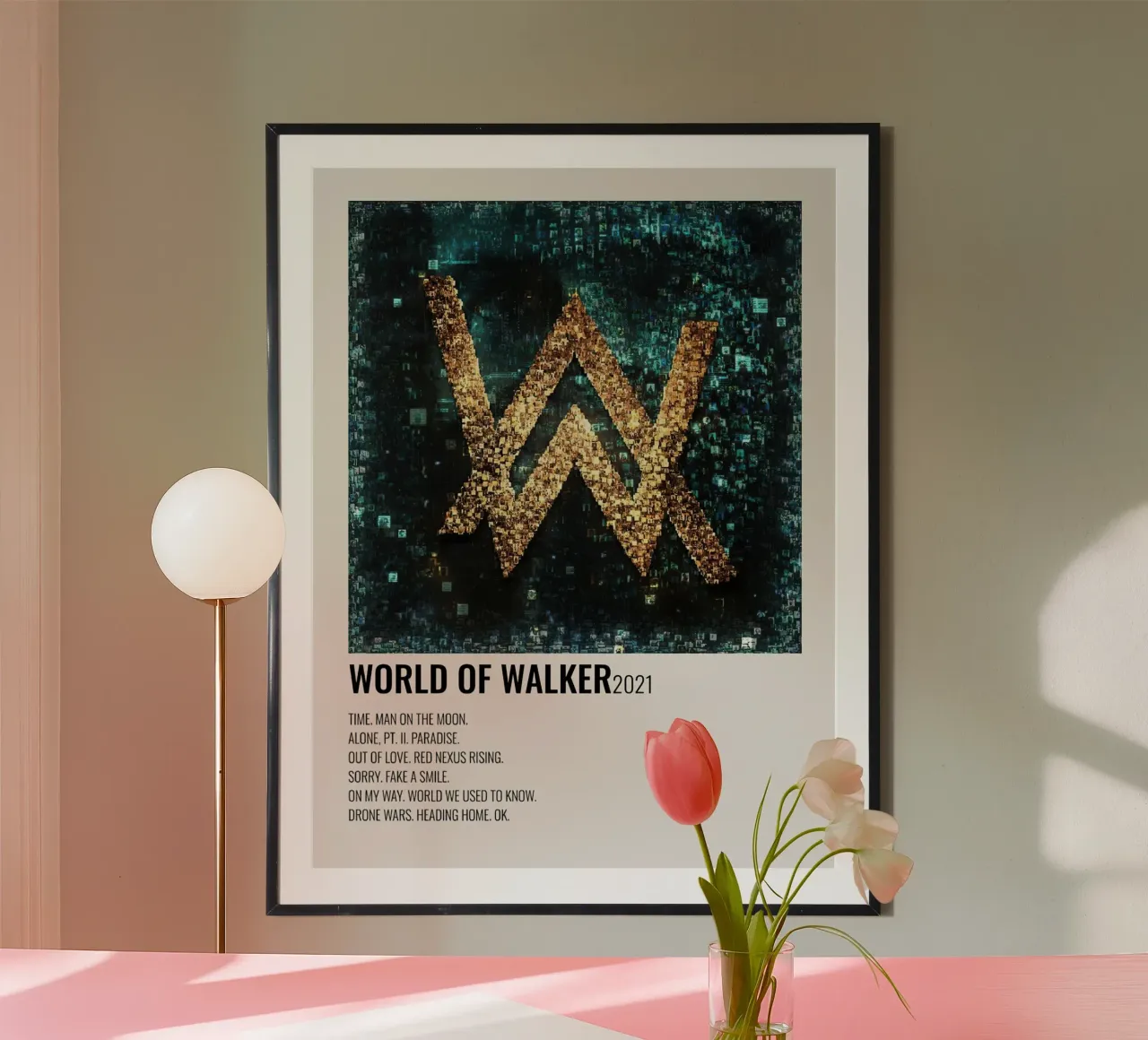 Alan Walker World of Walker poster con telaio in plastica da Roronoa7