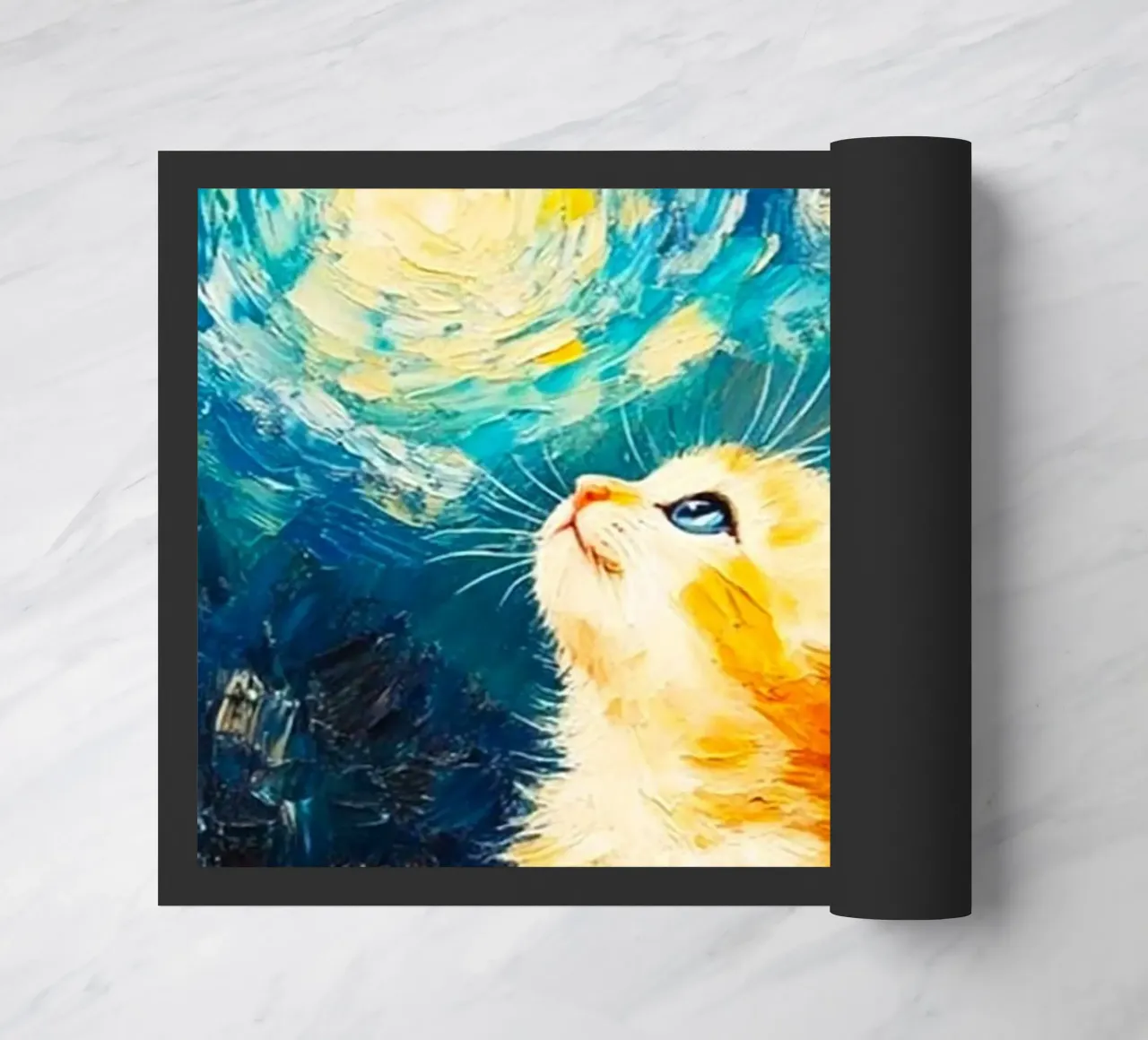 cat chill with moon and star zerbino da lifeline