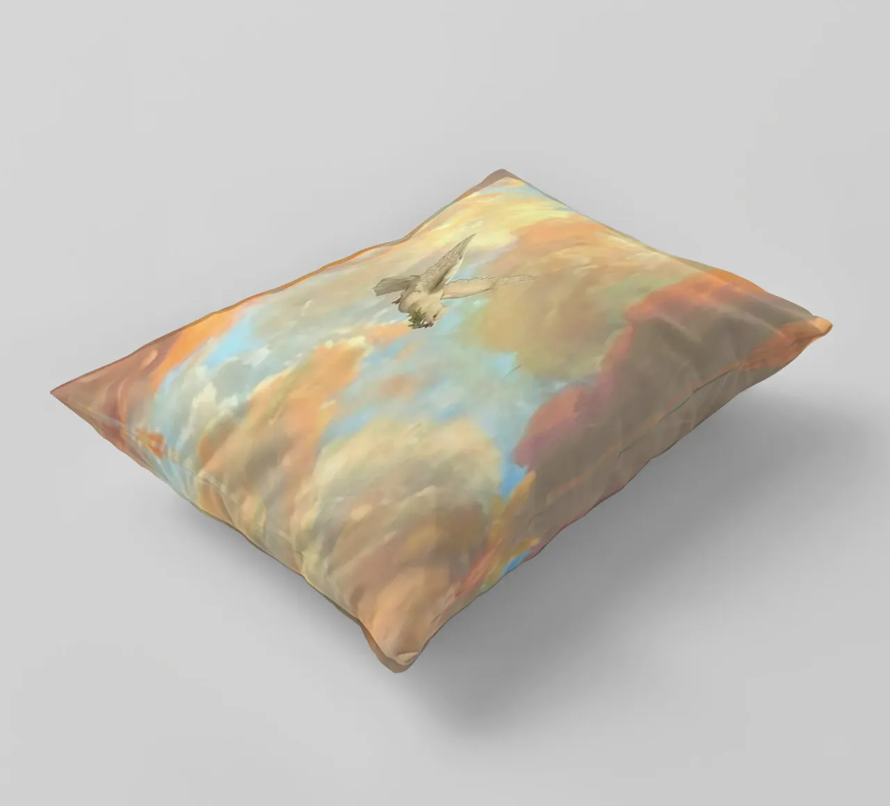 posture bird in cloud cuscino da lifeline